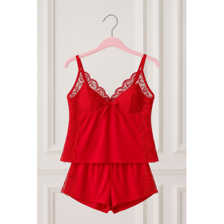 Ensemble Pyjama Débardeur Dentelle et Short