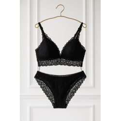 Lace Long Bralette Set