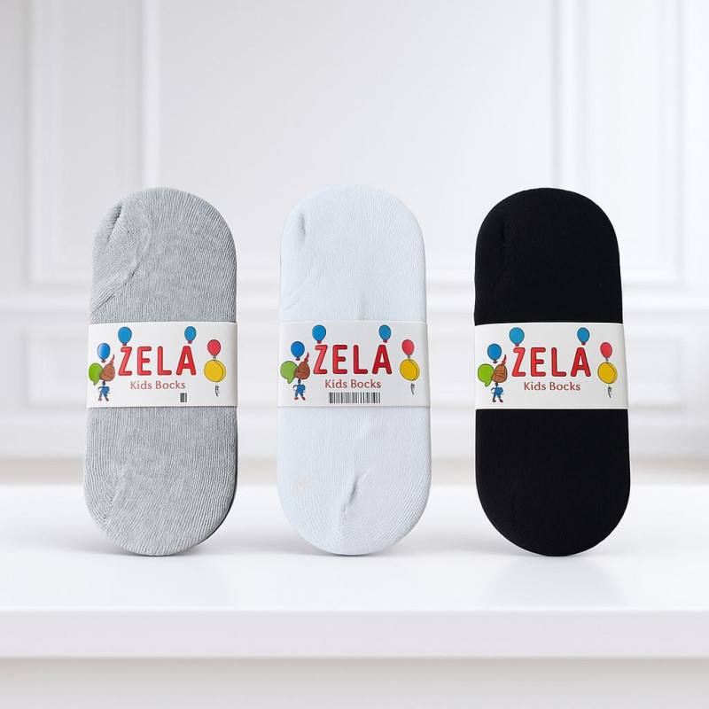 Lot de Socquettes Invisibles pour Enfants Zela Lot de Socquettes Invisibles pour Enfants Zela