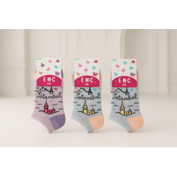 Colorful Kids Socks with Istanbul View