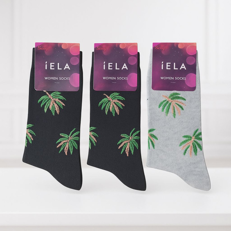 Palm Tree Patterned Women's Socks Palm Tree Patterned Women's Socks