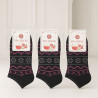 SEN SOCKS Black Ethnic Pattern Women’s Socks