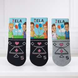 Girls’ Colorful Cartoon Socks Set