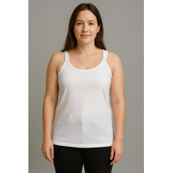 Débardeur Femme en Coton à Bretelles Larges