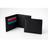JS Men’s Black Leather Wallet – Sleek & Minimalist Design