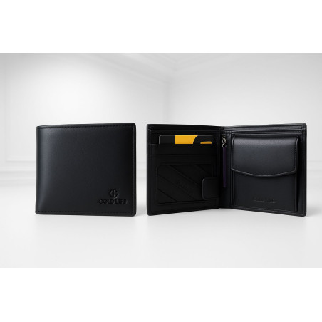 Gold Life Men’s Black Wallet